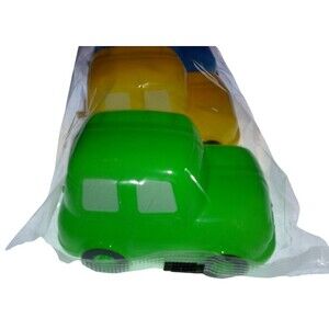 Happy Easter Van Suv Shaped Plastic Hinged Fillable Eggs Candy 6pk Vans Colorful